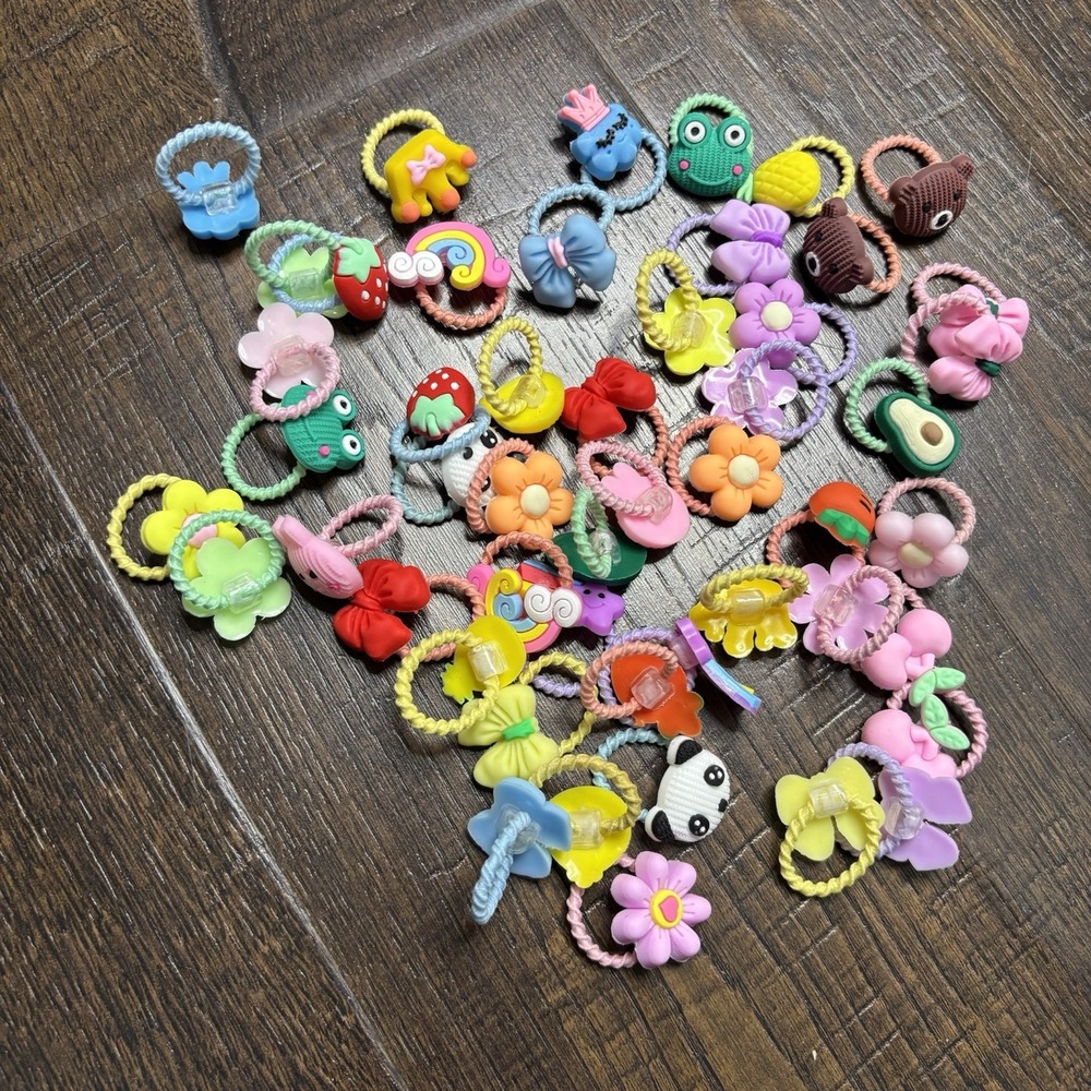 50pc Baby Hair Ties for Girls Cute Small Hair Ties for Thin Hair